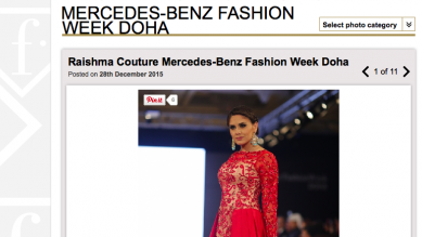 Raishma's Presence at Fashion Week Doha on Fashion TV