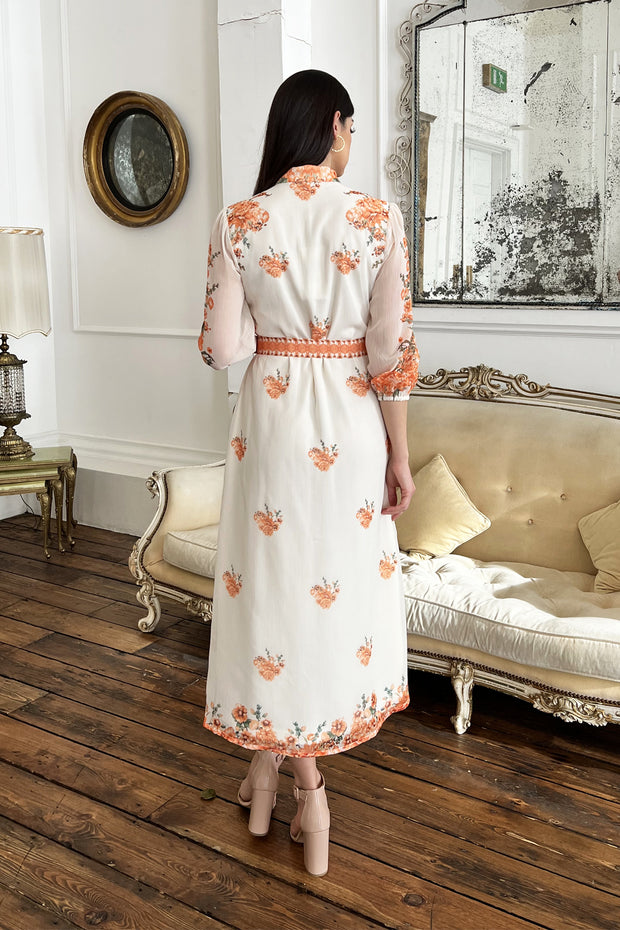 Orange Rose Dress