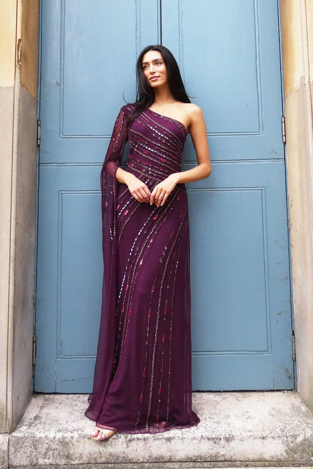 Burgundy Kalina Gown