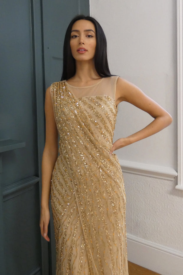 Arya Gold Gown