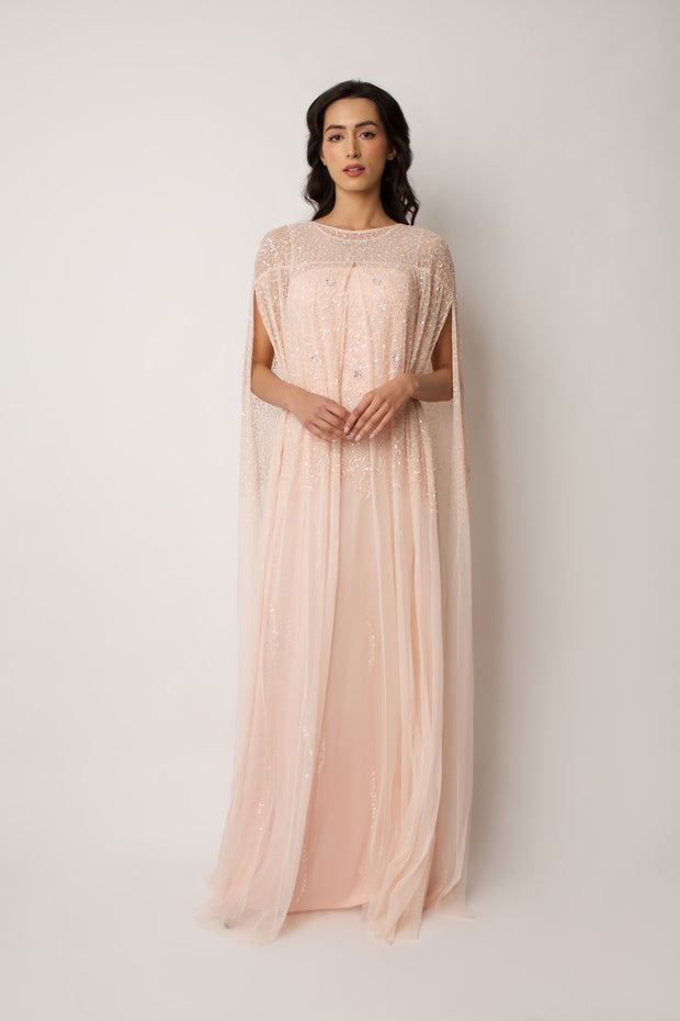 Blush Emilia Cape Dress