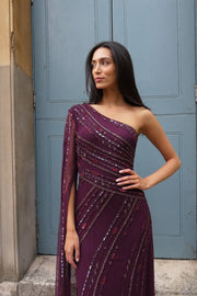 Burgundy Kalina Gown