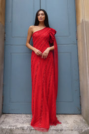 Red Blossom Gown