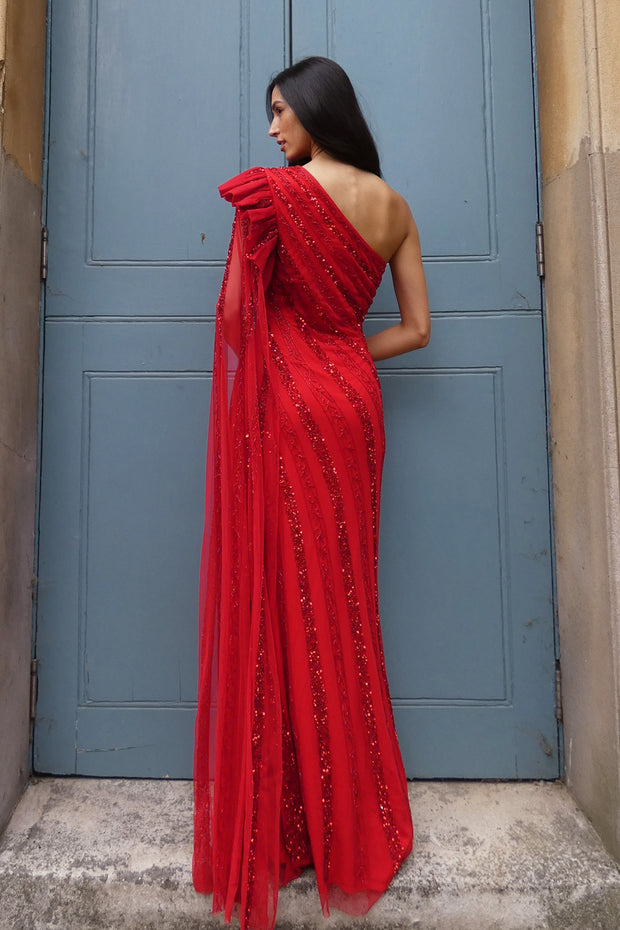 Red Blossom Gown