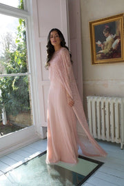 Blush Melony Cape Gown