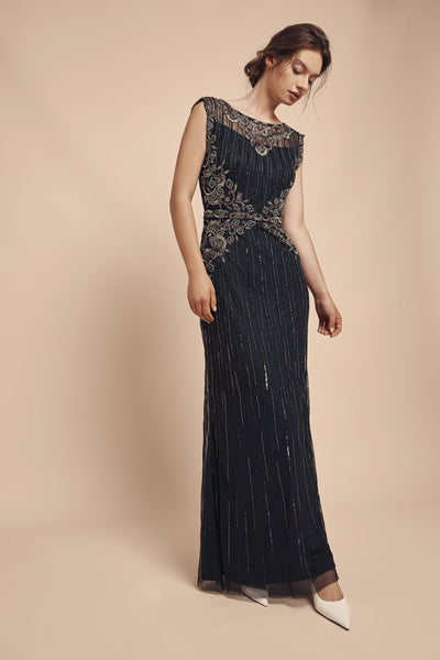 Navy Mason Gown